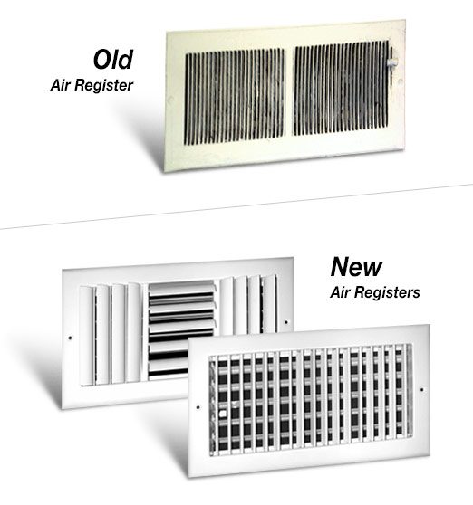 Old Vs. New Air Registers